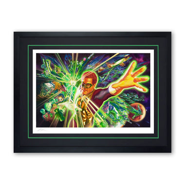 Alex Ross Green Lantern Limited 175 Piece Edition Size Framed Fine Art Print by Sideshow; Hand-Signed by Artist with Certificate of Authenticity